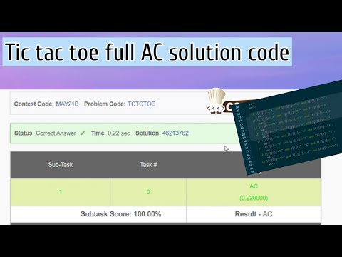 tic tac toe codechef may long challenge solution|| complete solution|| #tctctoe
