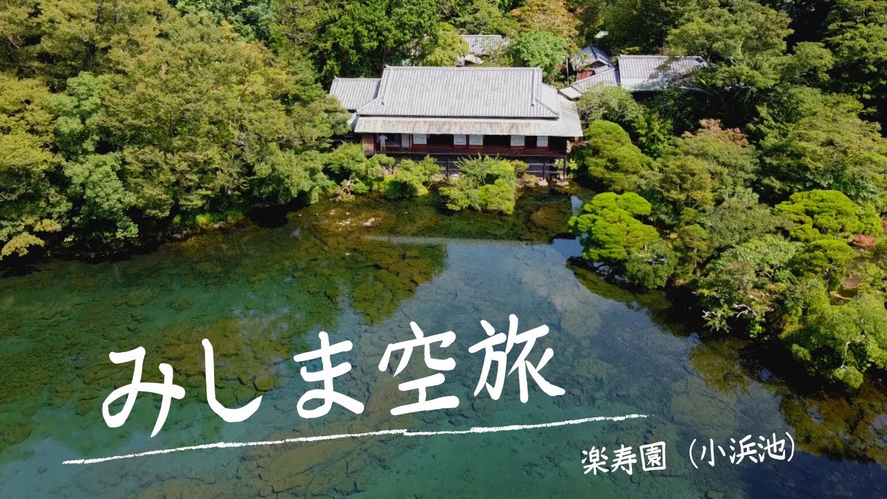 動画 上空から楽しむ楽寿園 三島市立公園 楽寿園