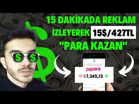 REKLAM İZLEYEREK GÜNDE 15 DAKİKADA 15$/(427TL) PARA KAZAN! - İnternetten Para Kazanma | Dolar Kazan