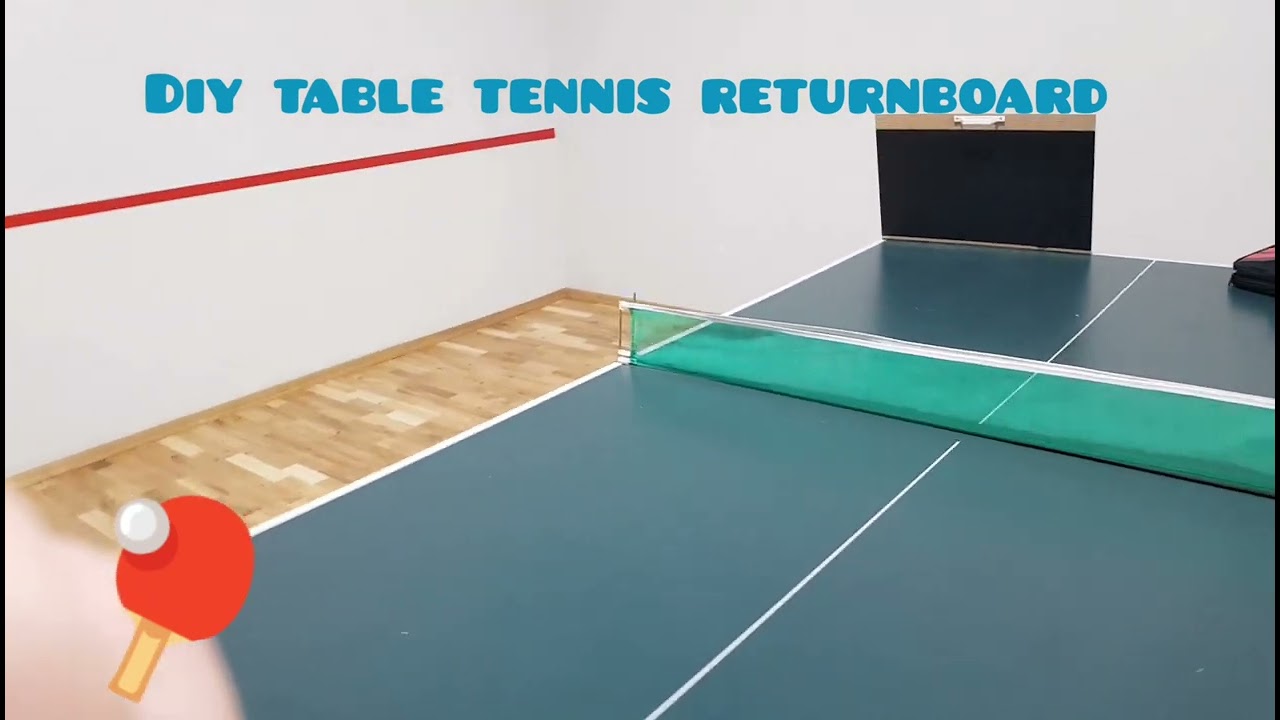 DIY TABLE TENNIS RETURNBOARD YouTube