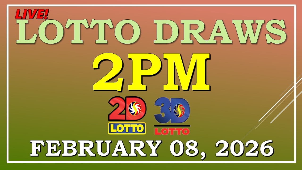 LOTTO RESULT  2PM DRAW , FEBRUARY 08, 2026@LottoResultTV15K