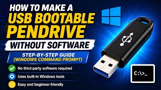 How to make a USB bootable pendrive without any software 