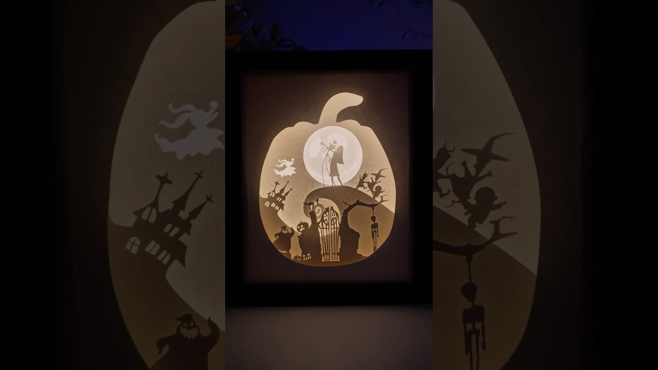 The Nightmare Before Christmas DIY Lightbox 👻💡
