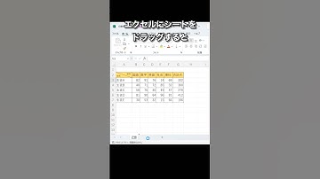 【Excel】シートのコピーのショートカット #shorts  #エクセル #ショートカット  #シート