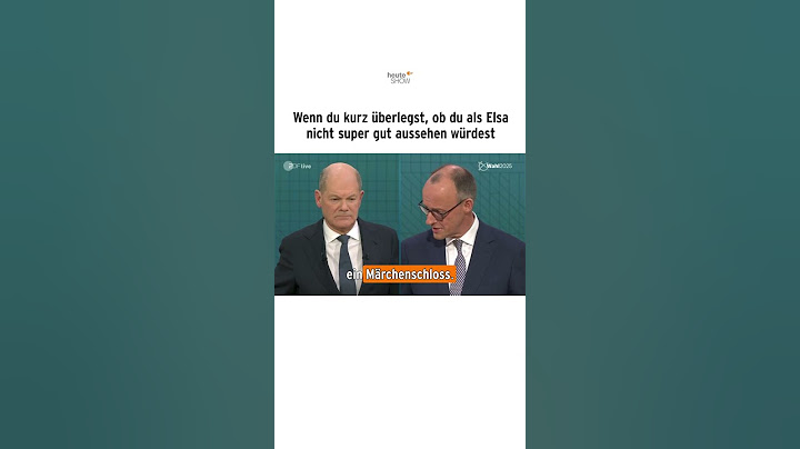 Wenn Olaf Scholz überlegt, ob er als Elsa nicht gut aussehen würde | heute-show #shorts