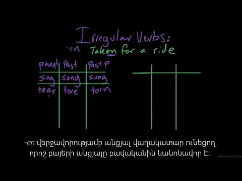 Video: Ավոյր և անկանոն բայ է: