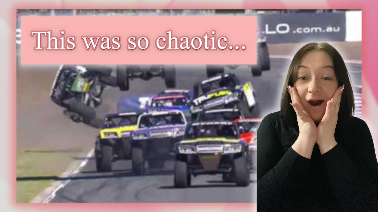 F1 fan reacts to Stadium Super Truck Crashes! - YouTube