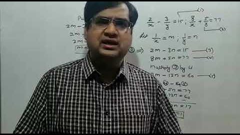 Equations Reducible to a pair of linear equations in two variables : Part 1