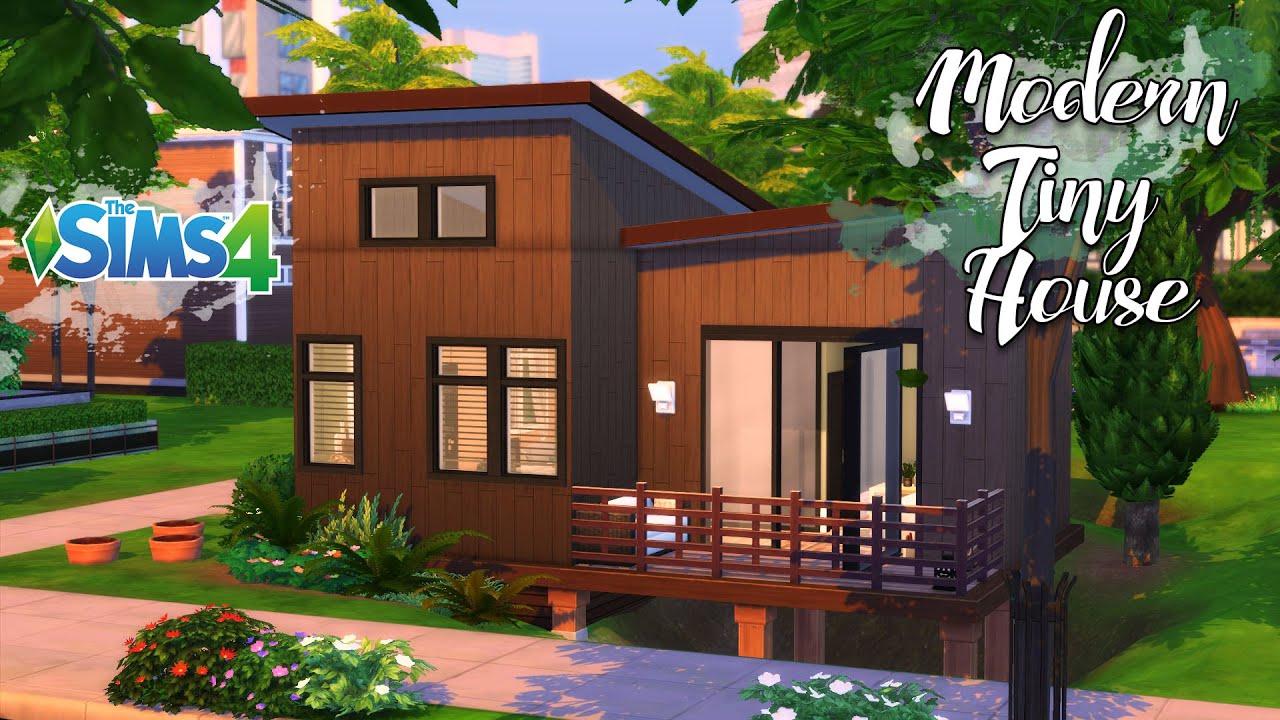 MODERN TINY HOUSE 🏡| The Sims 4 | Speed Build - YouTube