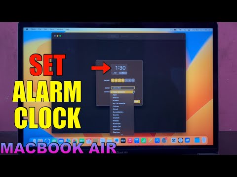 How to Set Alarm Clock on MACBOOK