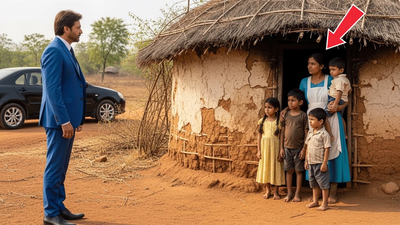 करोड़पति सफ़ाई करने वाली महिला का पीछा करता है और उसे अपने बच्चों के साथ एक परित्यक्त घर में देखता ह