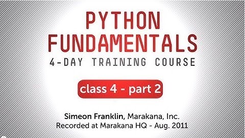 Python Fundamentals Training - Tools
