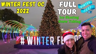 First Time At Winter Fest OC 2022 (Ice Skating, Snow Tubing, Rides, Games, Food) FULL TOUR Tips