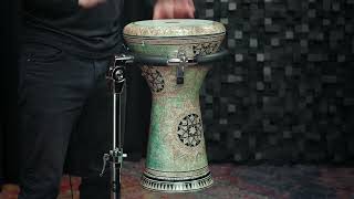 Meinl Percussion 9 Doumbek, White Pearl, Mosaik Queen Aeed4