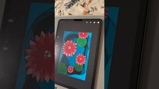 How-To-Draw Lily Pond Pad with Digital Paper in Procreate