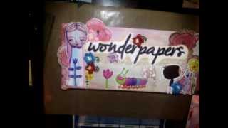 Mini Album 4 cantos com WonderPapers