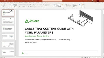Revit COBie parameters added to Unistrut Cable template