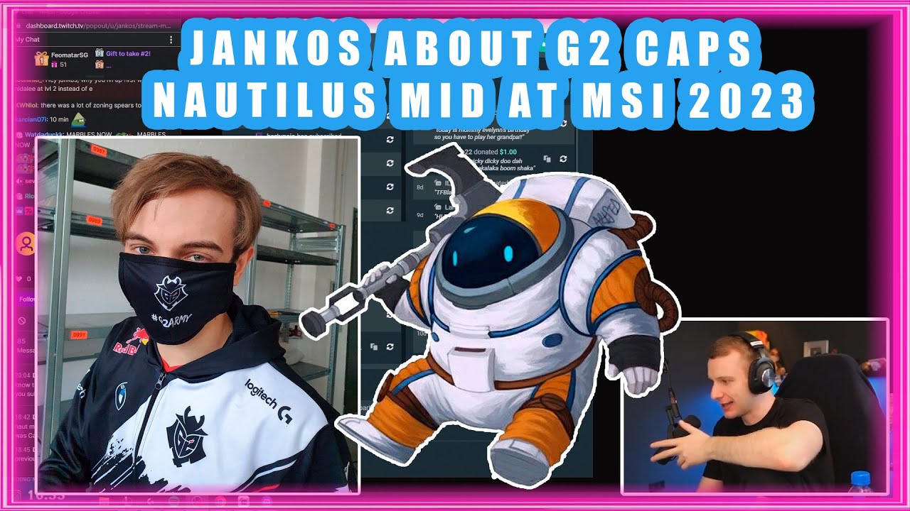 Jankos About G2 Caps NAUTILUS MID at MSI 2023 YouTube