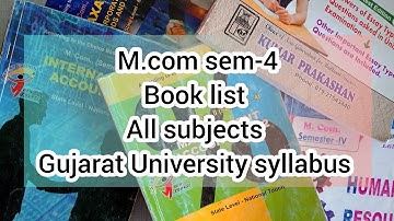 M.com sem-4 Syllabus | Gujarat University syllabus | M.com sem-4 Books | I M Education