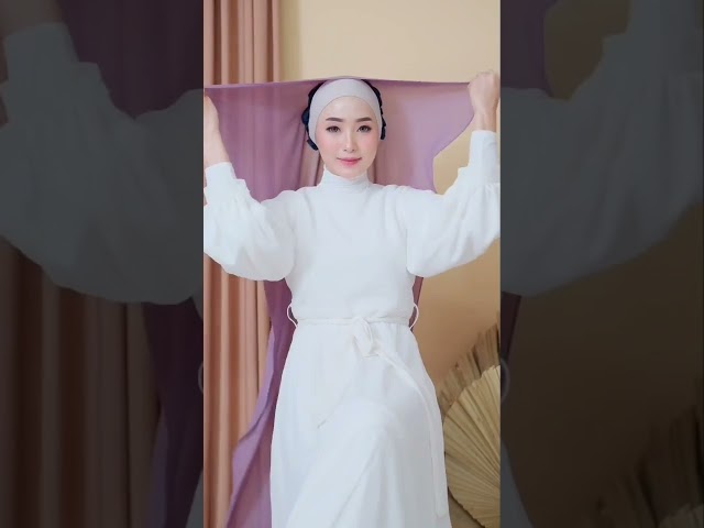 Tutorial hijab pashmina menutup dada (syari) malaysia class=