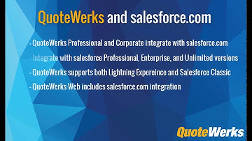 QuoteWerks and salesforce.com Integration Overview