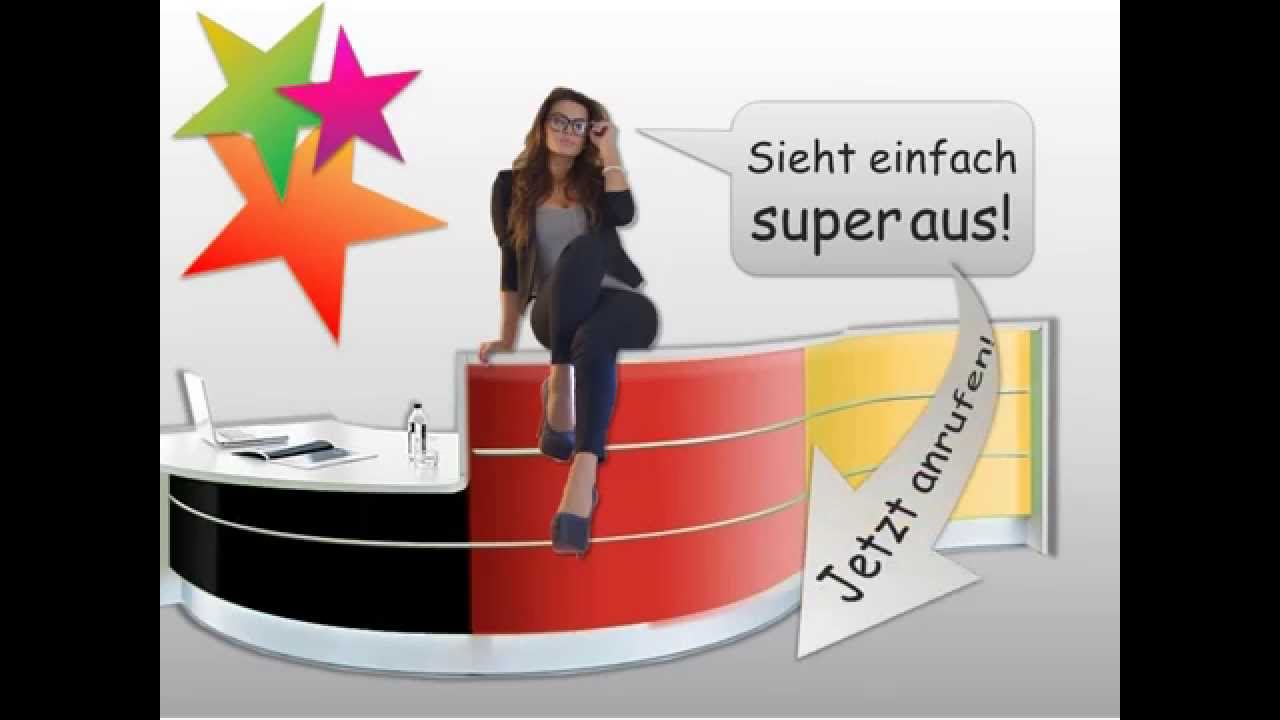 Hochglanz Lichttheke  LED - Theke passend zur WM 2014 in Brasilien für Messe und Event mieten