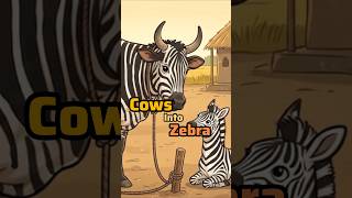 Cow + Zebra = Profit? 🐄 #animalfacts #wildlife