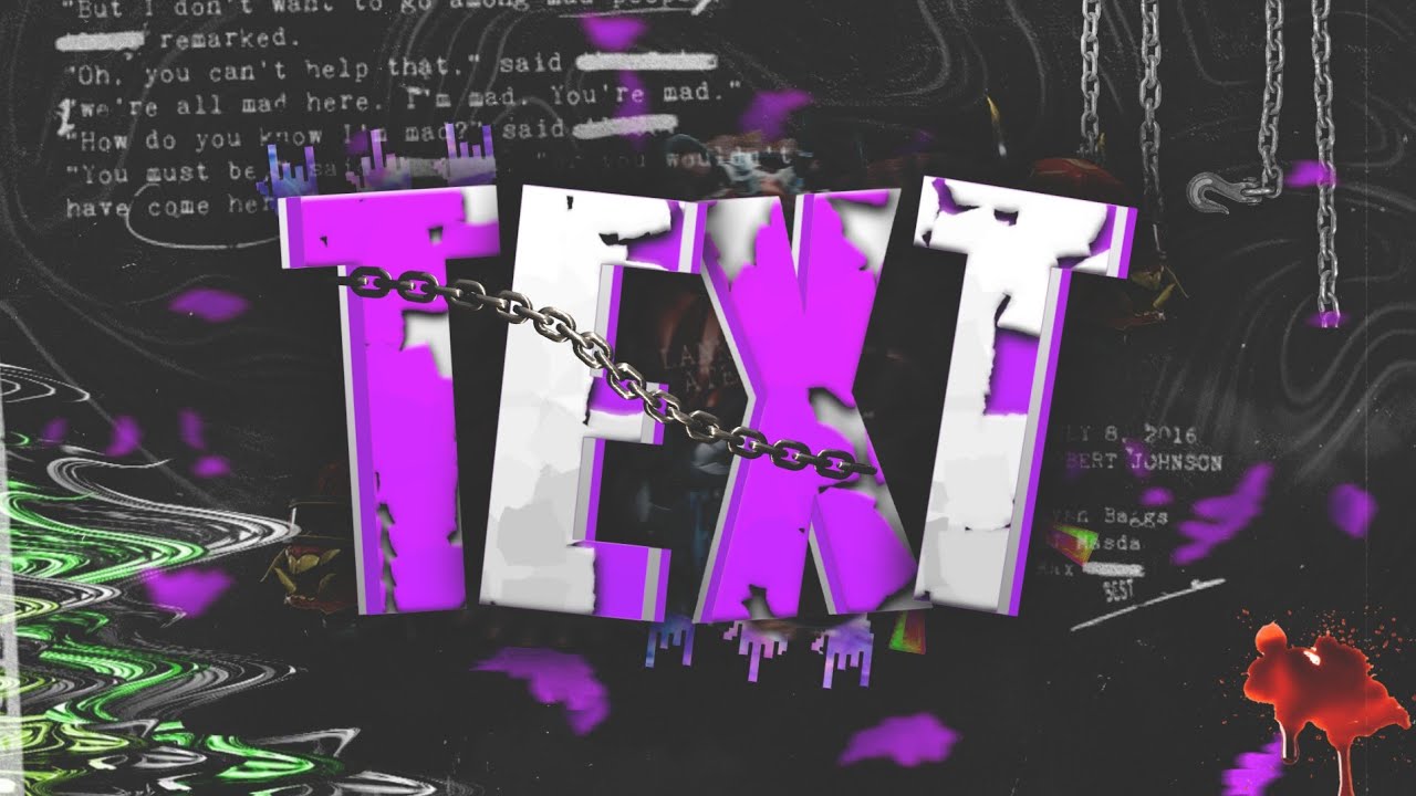 How to make/edit TEXT for your thumbnails | Text Tutorial