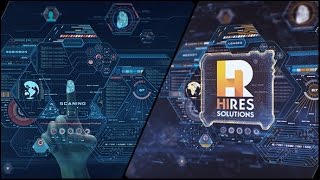 After Effects Template: High Tech Logo V03 Fingerprint