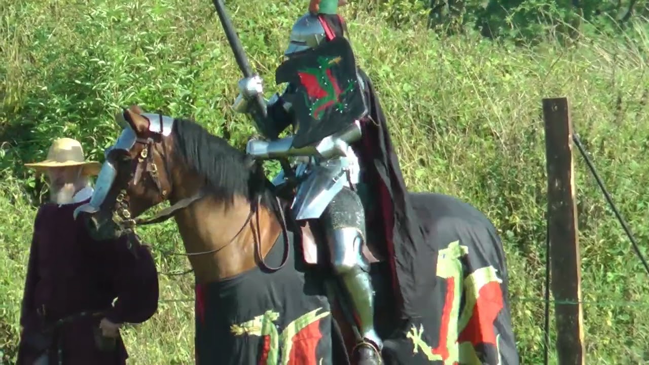 Jousting Tournament at Old Sarum Caste, Near Salisbury, Wiltshire (UK) - August 2019