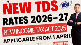TDS Rates in India for FY 2025-26 F.Y 2026-27 Updated Sections & Limits in Hindi