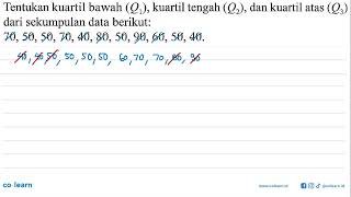 Determine the lower quartile(Q1), middle quartile(Q2), and upper quartile(Q3) from the following ...