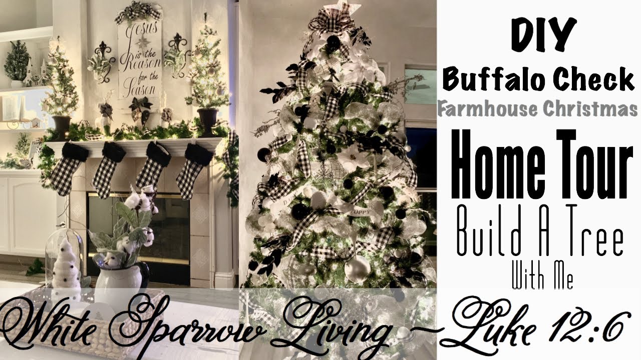 3 DIY DOLLAR TREE • WALMART • BUFFALO CHECK FARMHOUSE CHRISTMAS