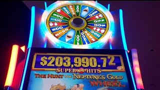 New Game 🚨: The Hunt For Neptune's Gold Wheel  @FJslots956 @ Kickapoo Lucky Eagle Casino