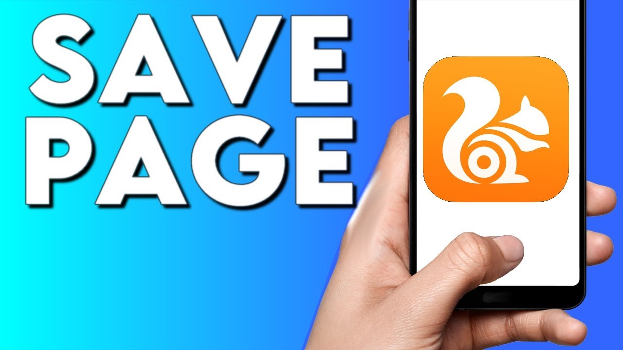 How To Save A Page on UC BROWSER Browser Mobile App