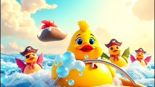 Captain Quack and the Rubber Duck Pirates | Adventure Song for Kids | Fun Pirate Nursery Rhyme