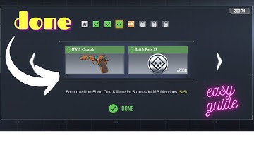 Earn one shot one kill medal 5 times in mp matches (Target practice) - call of duty mobile #tutu141