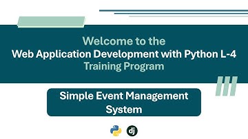 Part-1: Simple Event Management System Project using Django | Django Tutorial