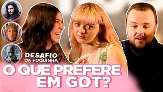 ARYA STARK E SAM FALAM SOBRE CABELO DE JON SNOW, KARDASHIANS, REALITY DOS LENNISTER.. (GOT) Foquinha