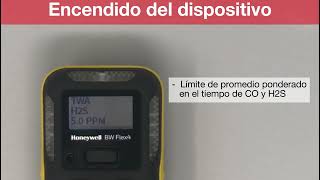 Encendido del dispositivo - Honeywell BW Flex