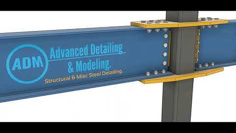 ADVANCE STEEL: Wide Flange to HSS Moment.