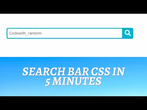 search bar in html and css 🔴 |Simple search bar html