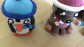 My smallest ๏ฟผand largest clay figures