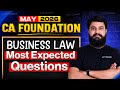 Most Important Questions I CA Foundation Business Law Revision May 2026 #Businesslawmay2026