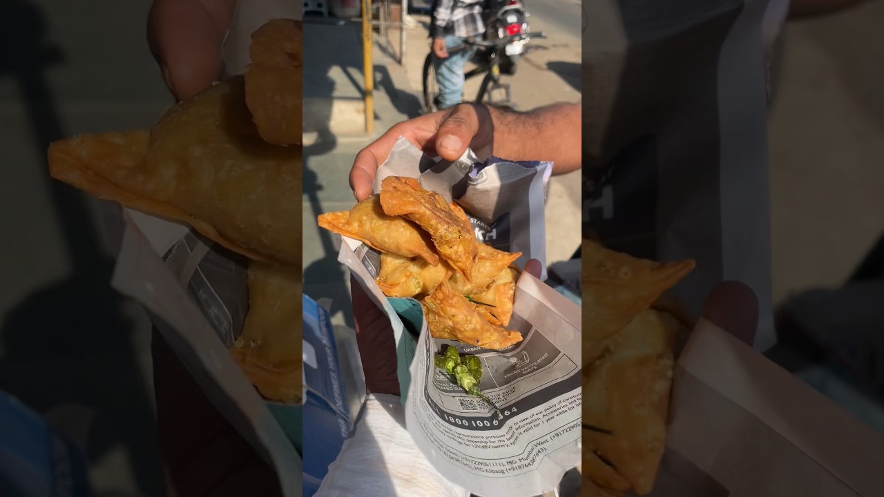 best Street Food Samosa in Mumbai India 
