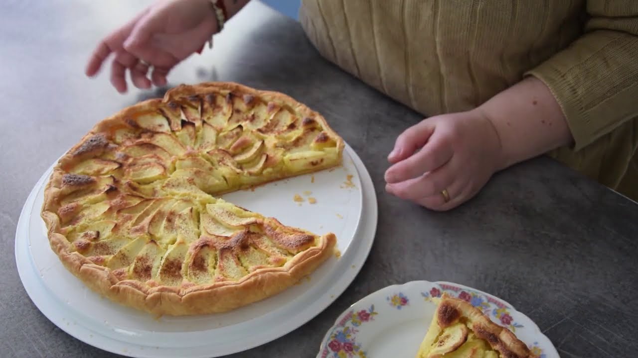 Une tarte amandine aux pommes 🍎🍎🍎