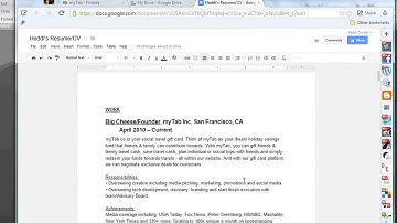 How to Make a Resume Online With Google Docs : The Tech Factor