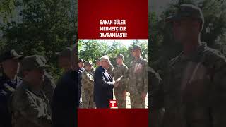 Milli Savunma Bakanı Yaşar Güler, Mehmetçikle Bayramlaştı