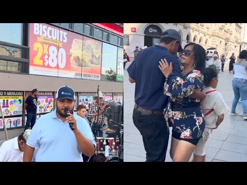 La Gran voz de Jr. García en el baile💃♥️🕺 de Chihuahua 👍