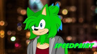 Phantom The Hedgehog (2018 UPDATE) ~ Speedpaint
